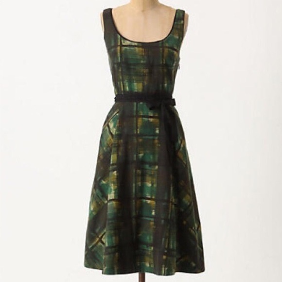 Anthropologie Dresses & Skirts - Anthropologie Maeve Painted Plaid Dress